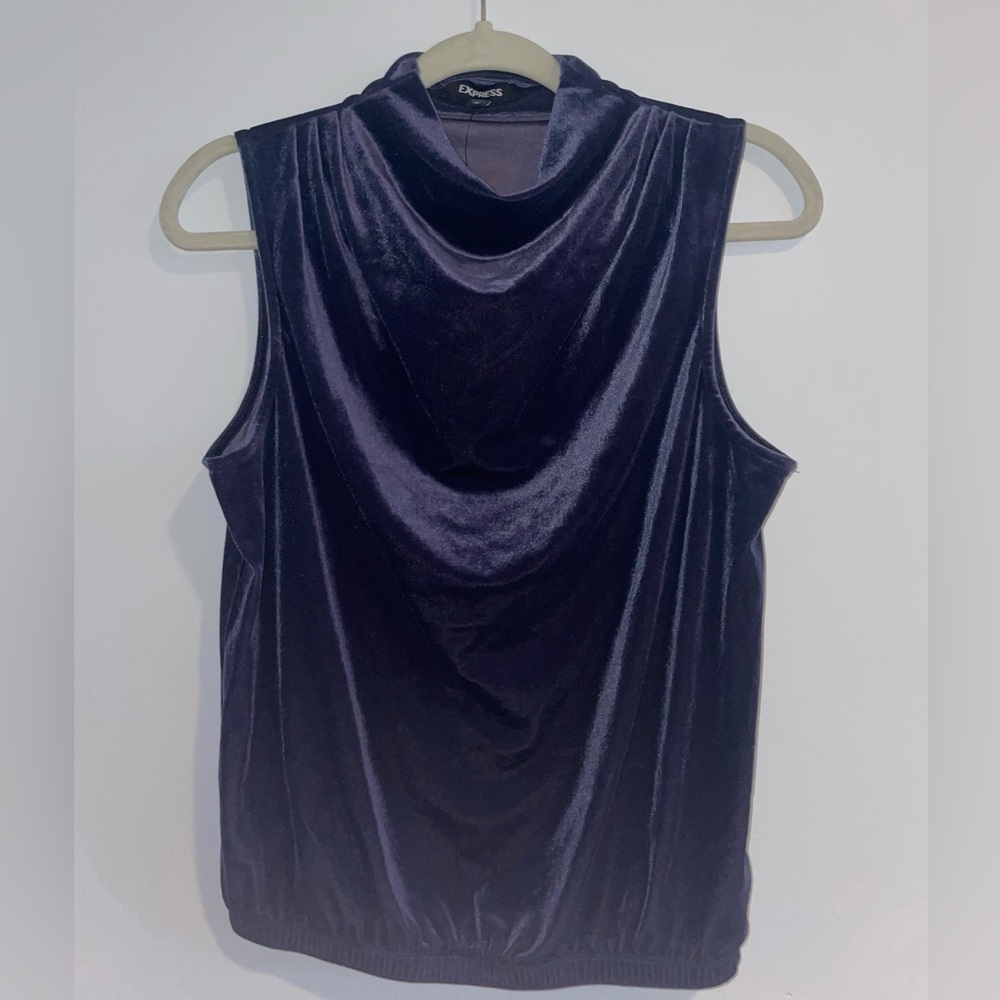 NWT Express Velour Cowl Neck Tank